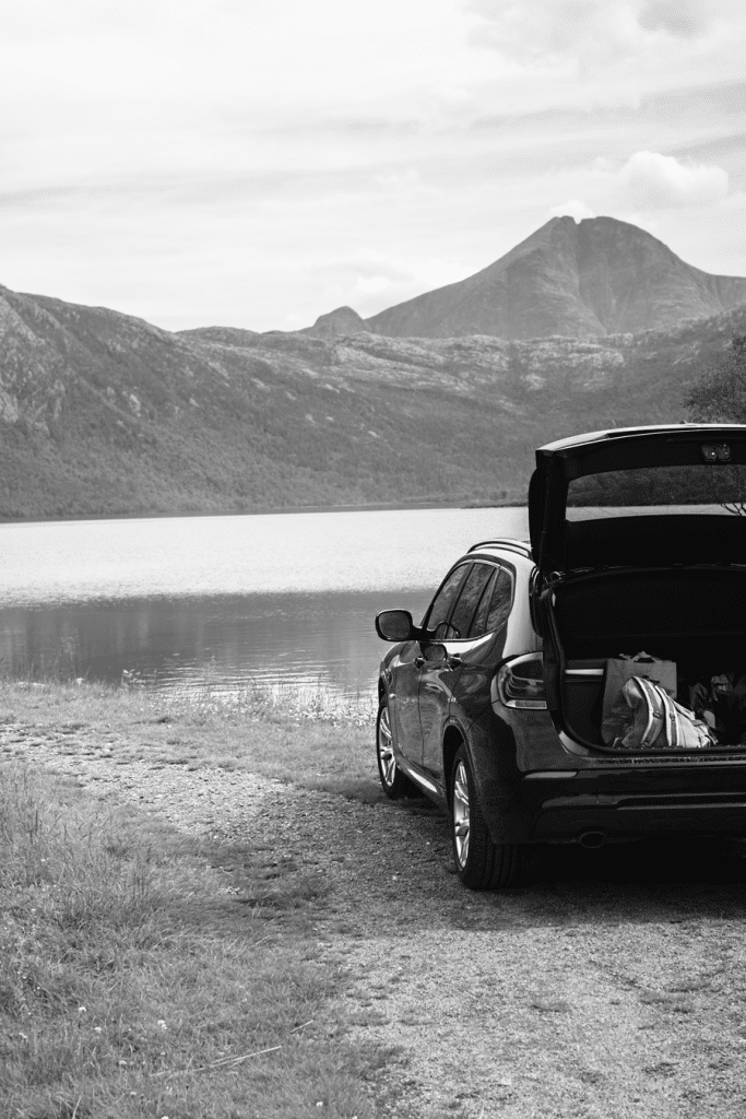 car in the mountains